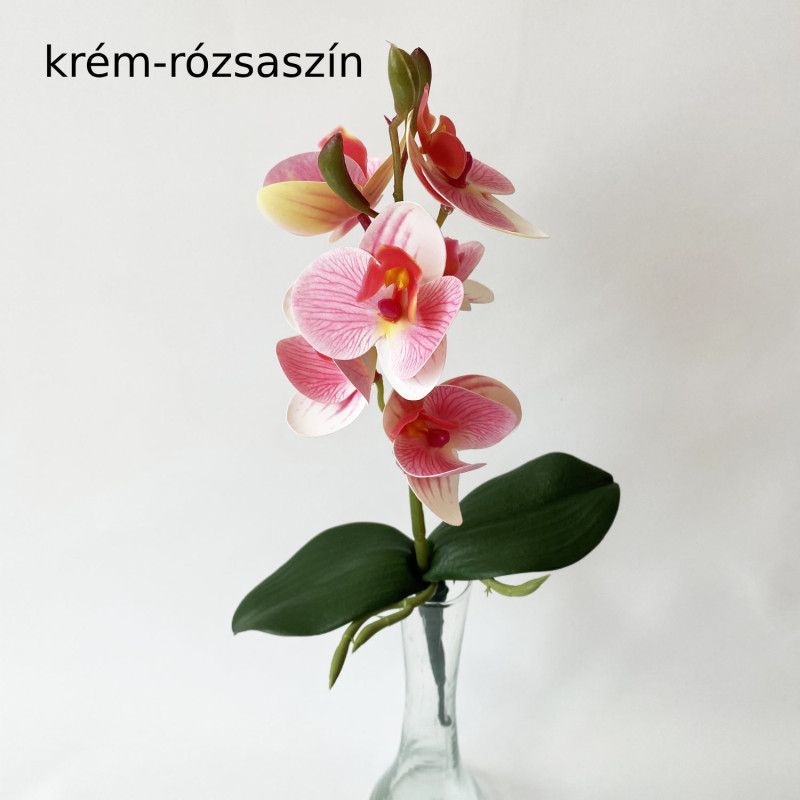 Orchidea levéllel 32cm - 6 színben