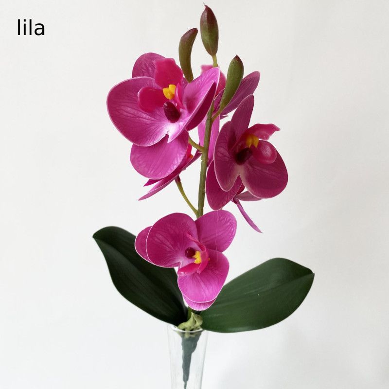 Orchidea levéllel 32cm - 6 színben