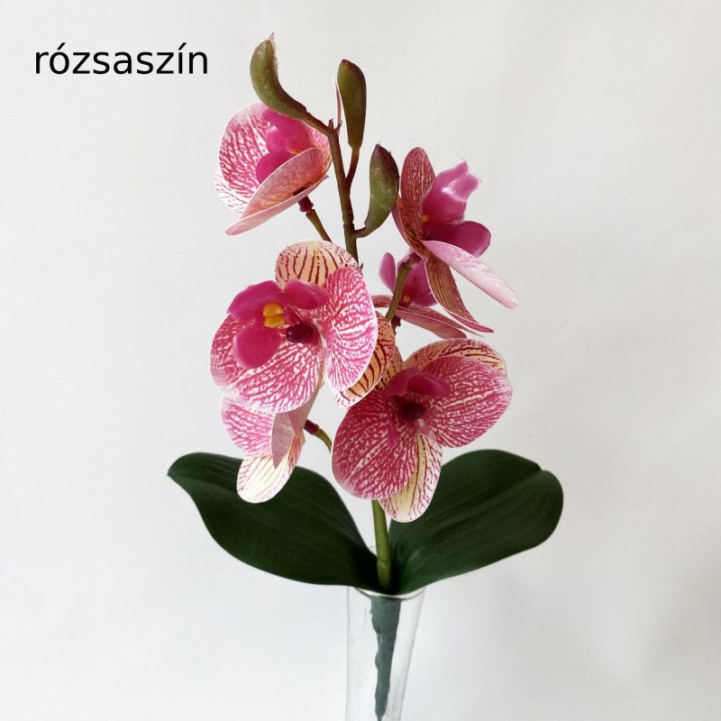 Orchidea levéllel 32cm - 6 színben