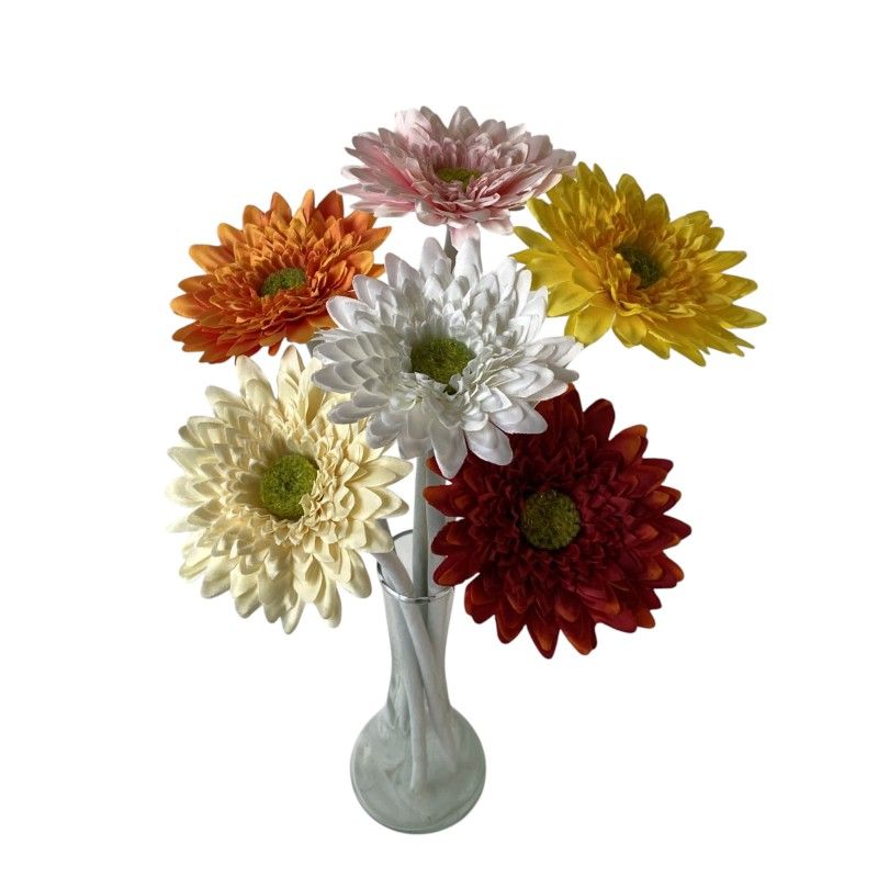 Szálas mini gerbera 36cm - 6 színben